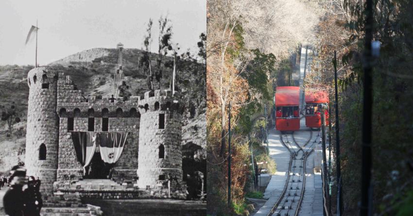 Viaje al pasado: Así lucía el funicular del cerro San Cristóbal hace 100 años