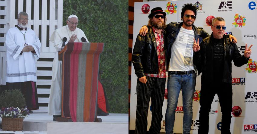 El día que el papa Francisco citó una canción de La Ley durante su paso por Chile el año 2018