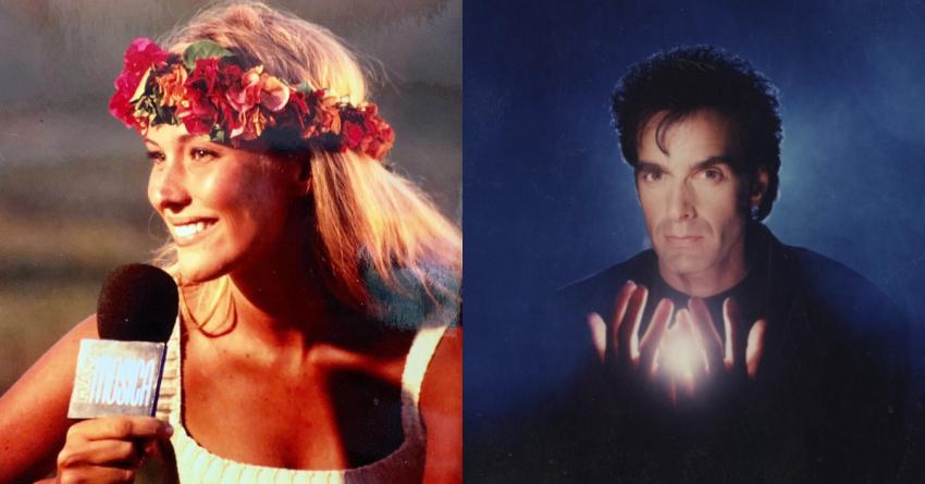 La vez que David Copperfield le enseñó a Angélica Castro a hacer un truco de magia en TV